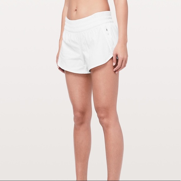 lululemon athletica Pants - Lululemon whit running shorts SZ. 4